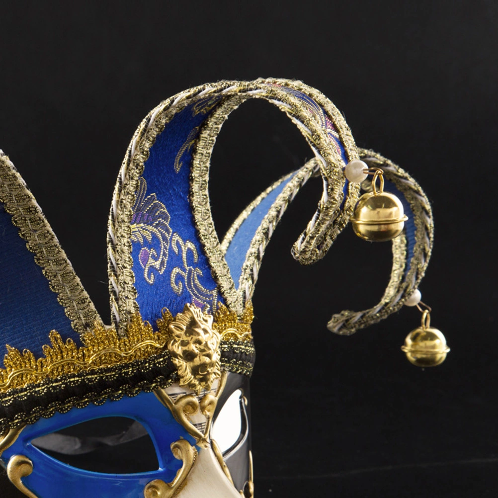 Venetian Style Party Half Face Mask Carnival Costume Mask Christmas Masquerade Fancy Ball Dress Up Mask (Blue, Man)