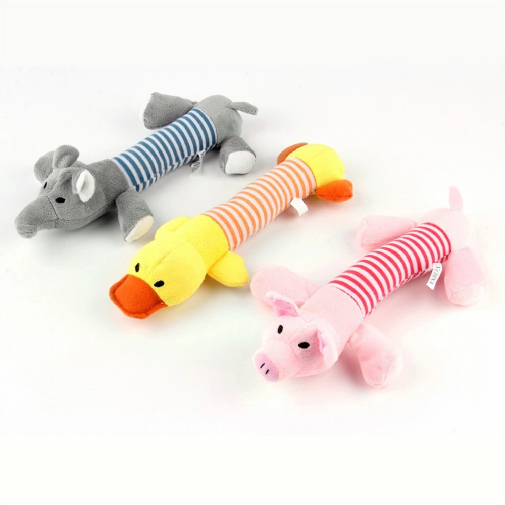 Pet Puppy Dog Chew Toys Squeaker Squeaky Plush Sound Elephant New Dog Toys