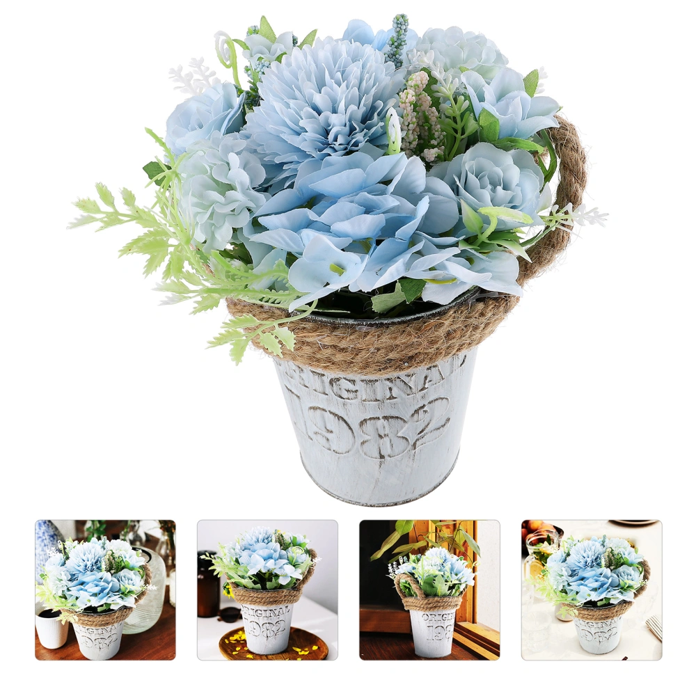 Artificial Flower Home Flower Bonsai Decor Hydrangea Ornament Scene Layout Bouquet