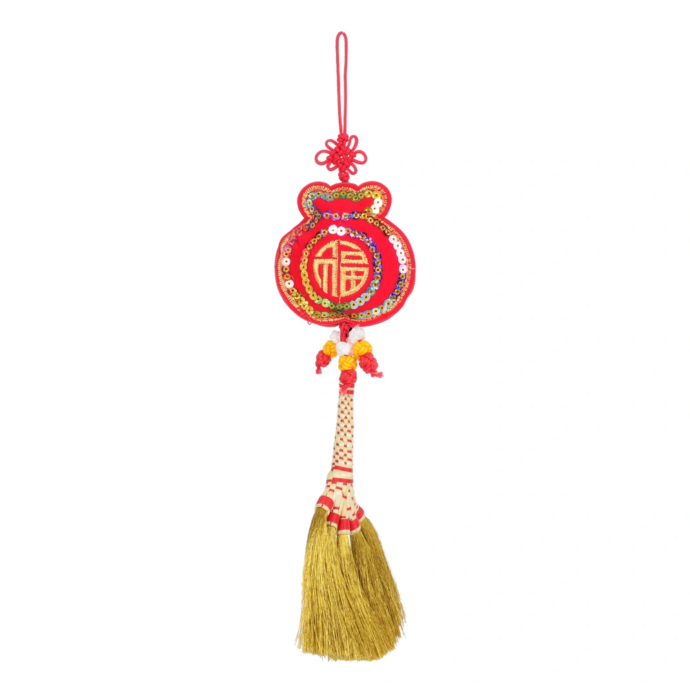 1pc New Year Broom Pendant Zodiac Broom Adornment Spring Festival Gift