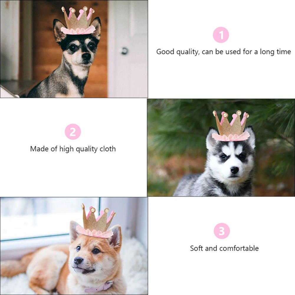 2Pcs Pet Puppy Dog Birthday Party Hat and Scarf Set Pet Costume Accessories