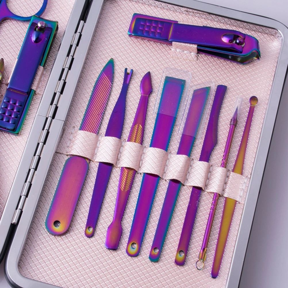 1 Set/15pcs Professional Nail Art Tools Nail Clipper Cutter Trimmer Nail File Set Manicure Tool Set