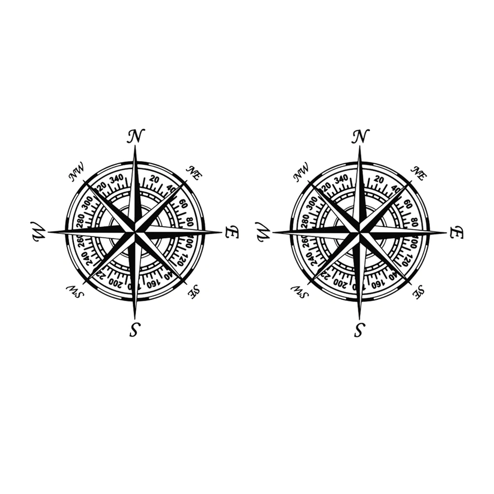 2 Pcs Delicate Car Stickers Car Decals Auto Stickers Fashionable Car Decorations