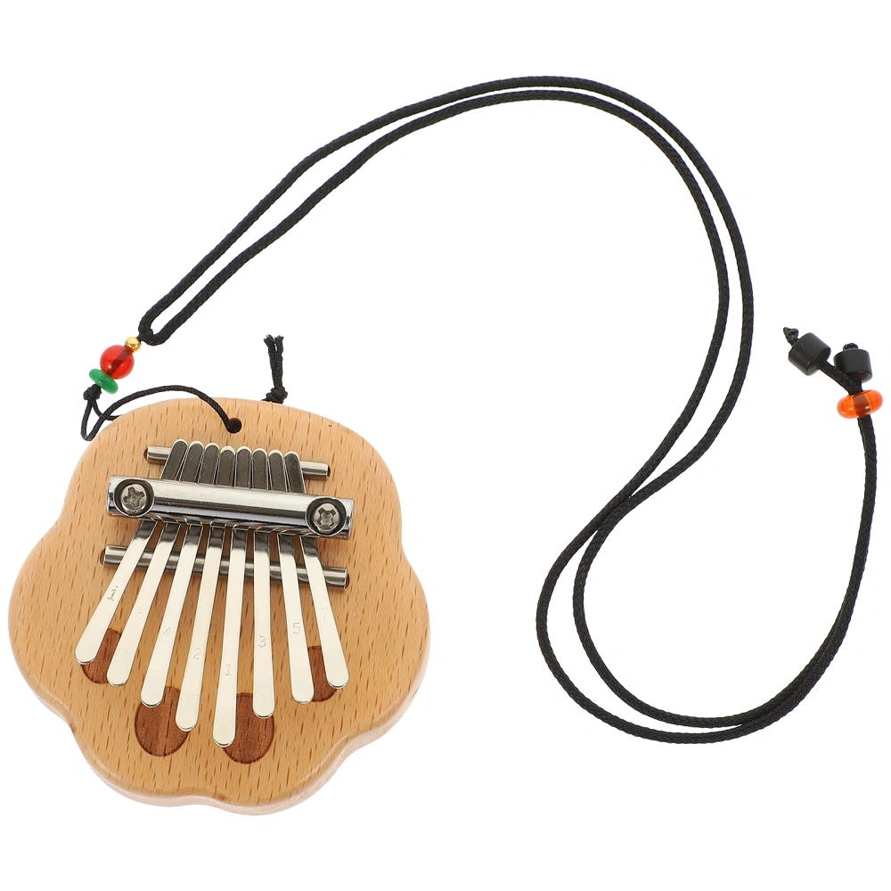 Wooden Mini Kalimba Professional 8-Note Thumb Piano Portable Thumb Piano Practical Finger Instrument