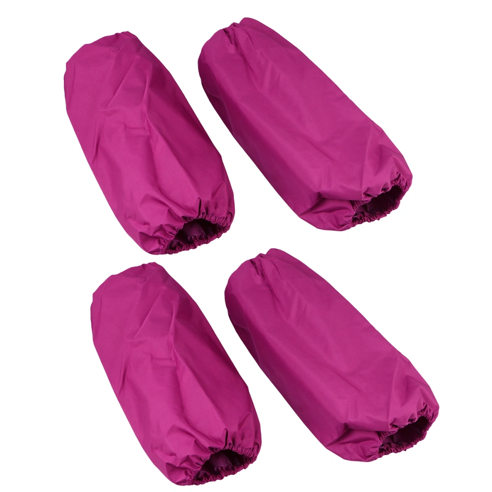 2 Pairs Oversleeve Waterproof Oilproof Cuff Antifouling Cover Protectors Kitchen Cleaning Tool (Purple)