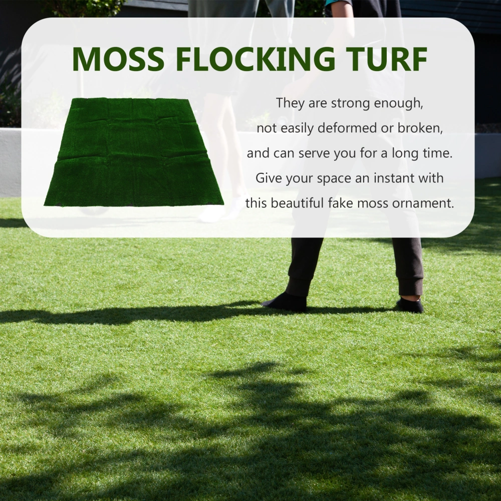  Square Fake Moss Turf Artificial Grass Mats Landscaping Decorative Props