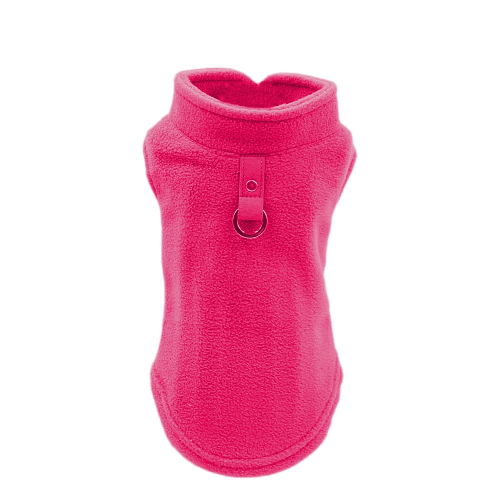 Thicken Pet Dog Vest Clothes Winter Warm Padded Coat For Small Large Dogs Size L (Pink)