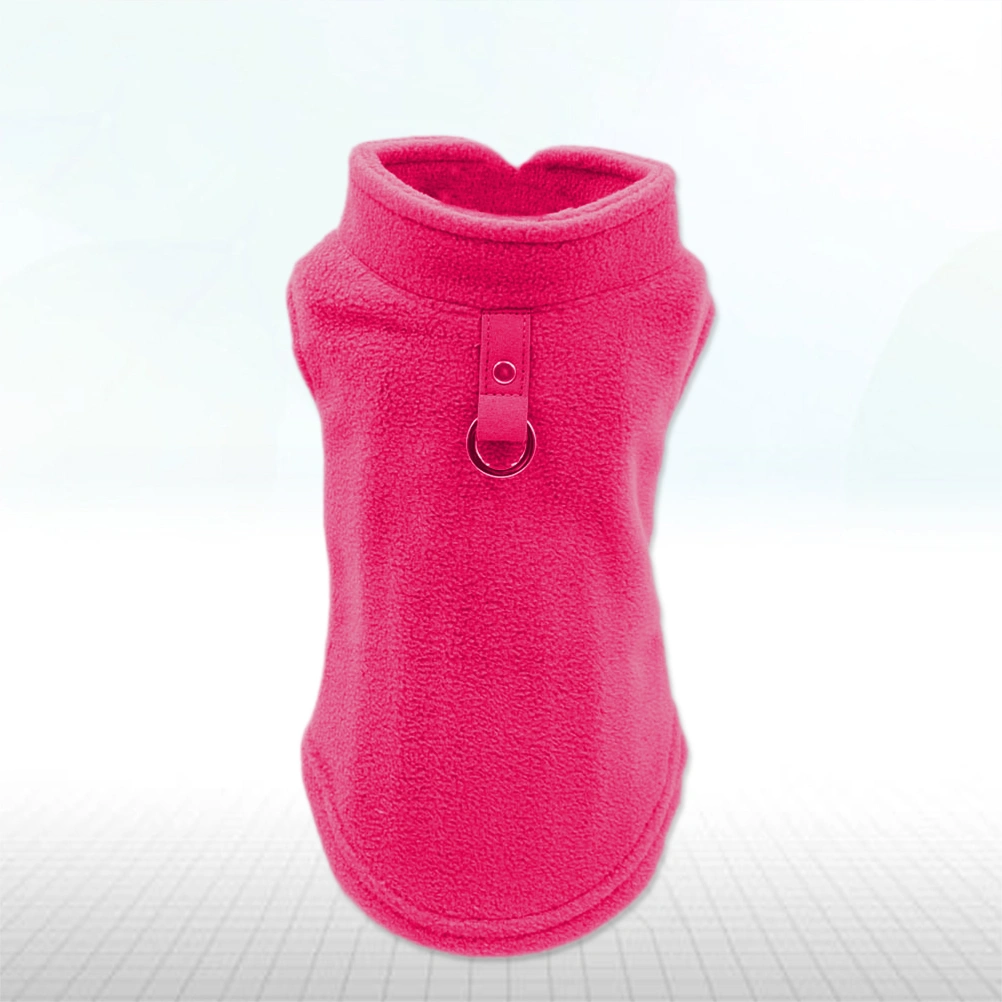 Thicken Pet Dog Vest Clothes Winter Warm Padded Coat For Small Large Dogs Size L (Pink)