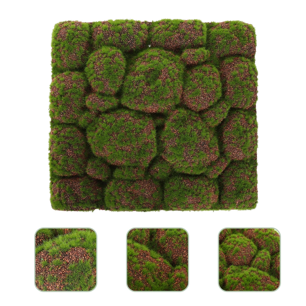 Vivid Flocking Fake Moss Stone Plant Background Wall Diy Decoration Grass Wall