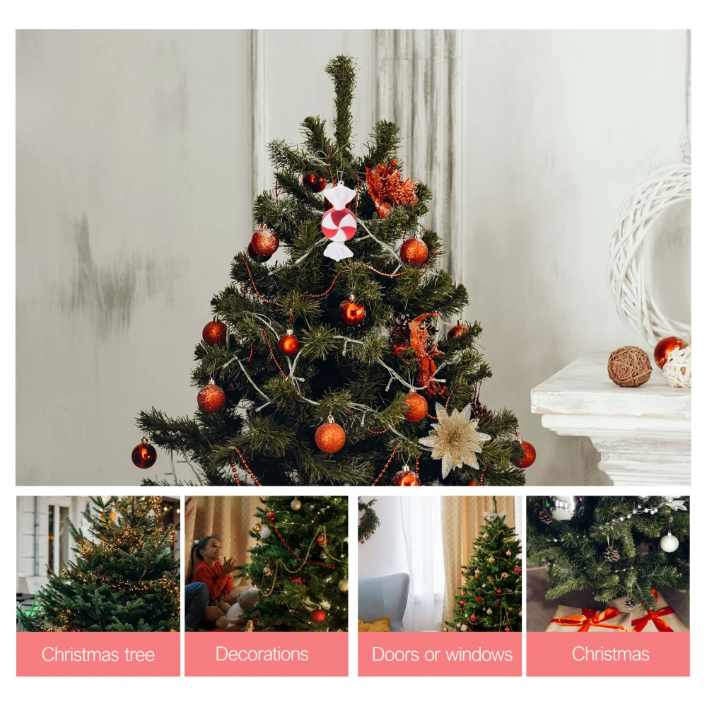 1pc Christmas Decorations Candy Shape Christmas Tree Pendants for Party