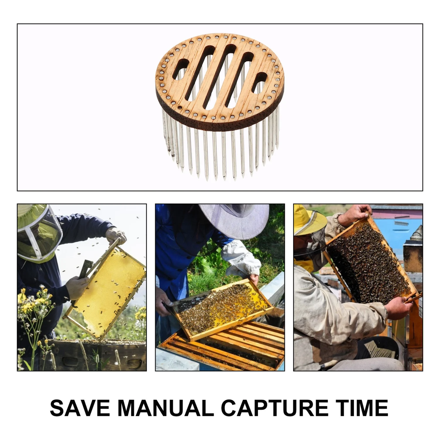 2Pcs Beekeeping Rearing Box Queen Bee Cages Needle Type Bee Isolation Catcher