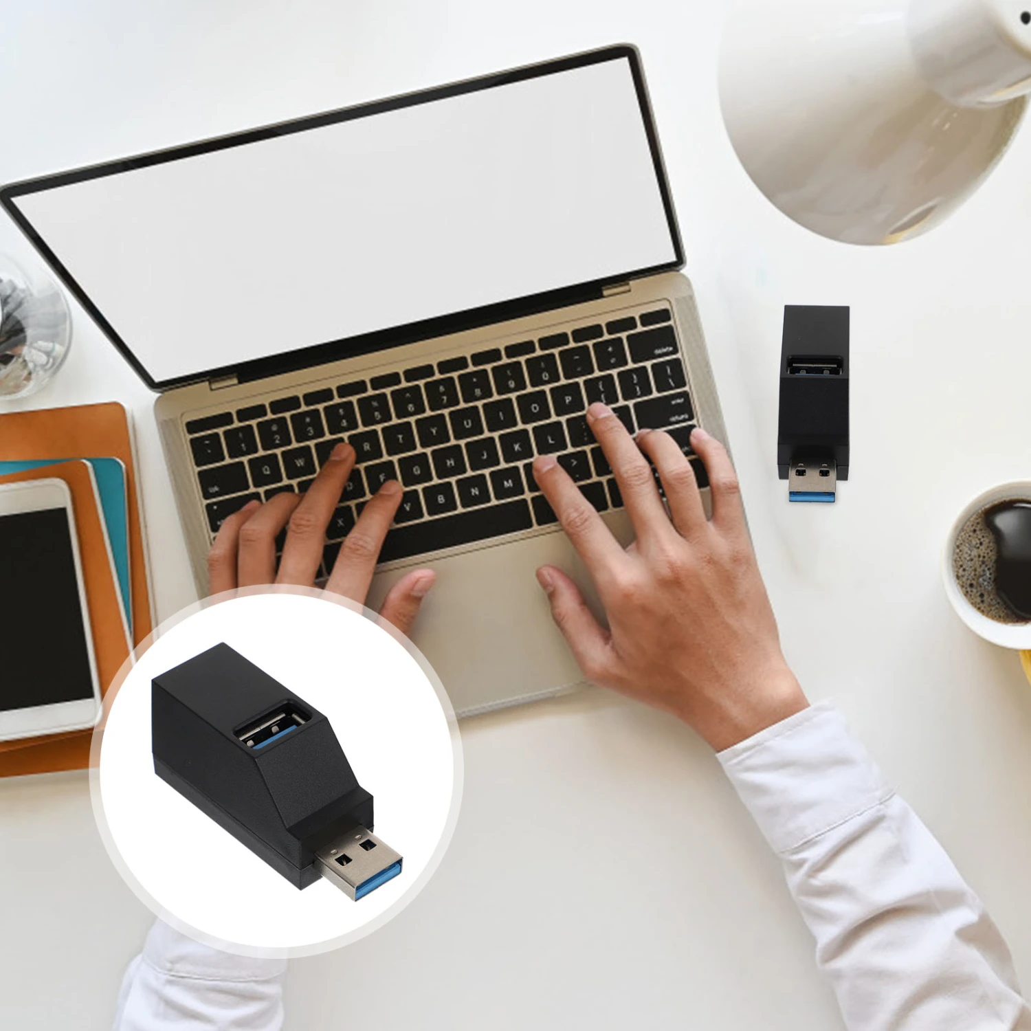 USB Hub USB 3.0 to USB 2.0 3 Ports Splitter Expansion Transfer Adapter Supply