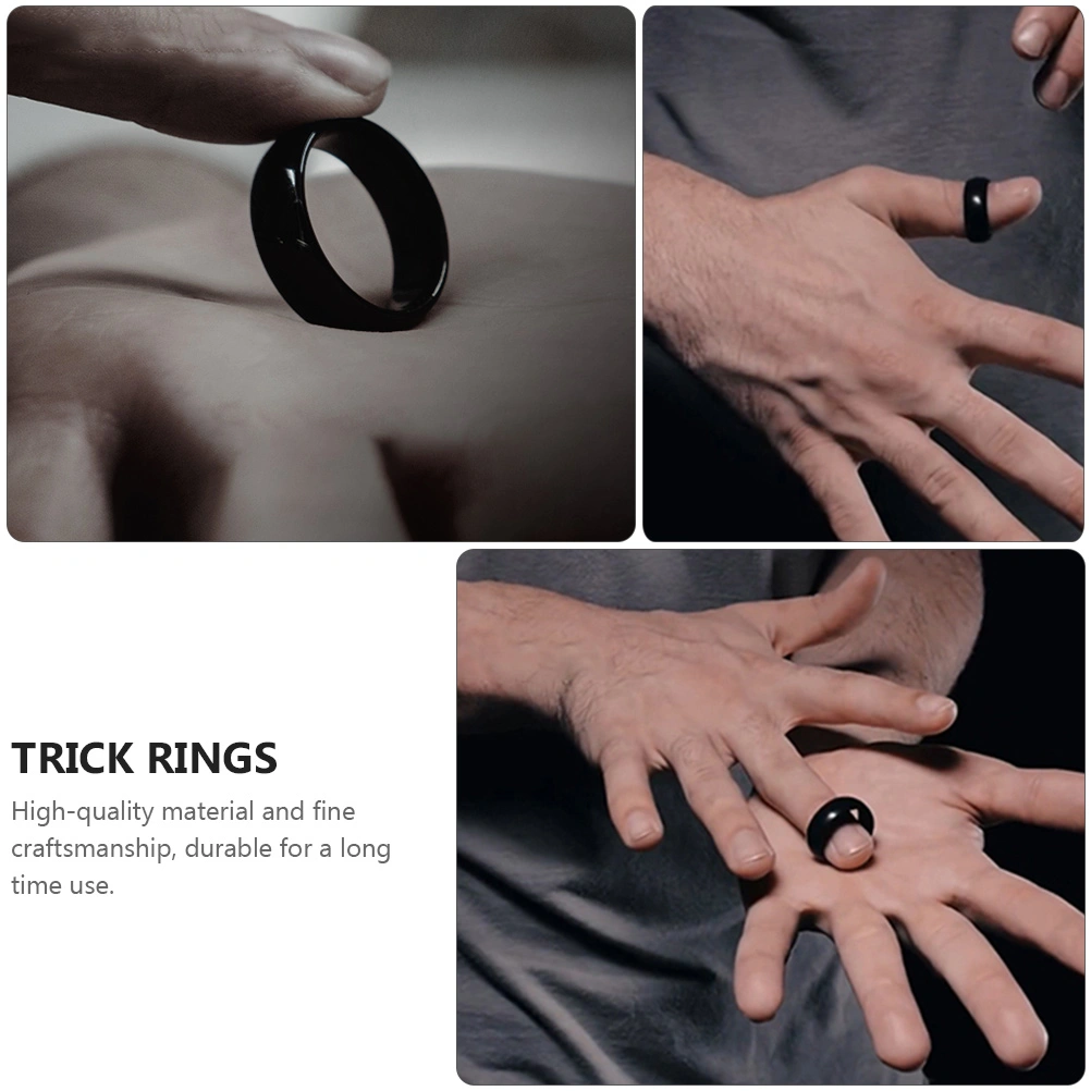 1 Set Trick Rings Portable Jumping Rings Prank Toys Stage Performance Props