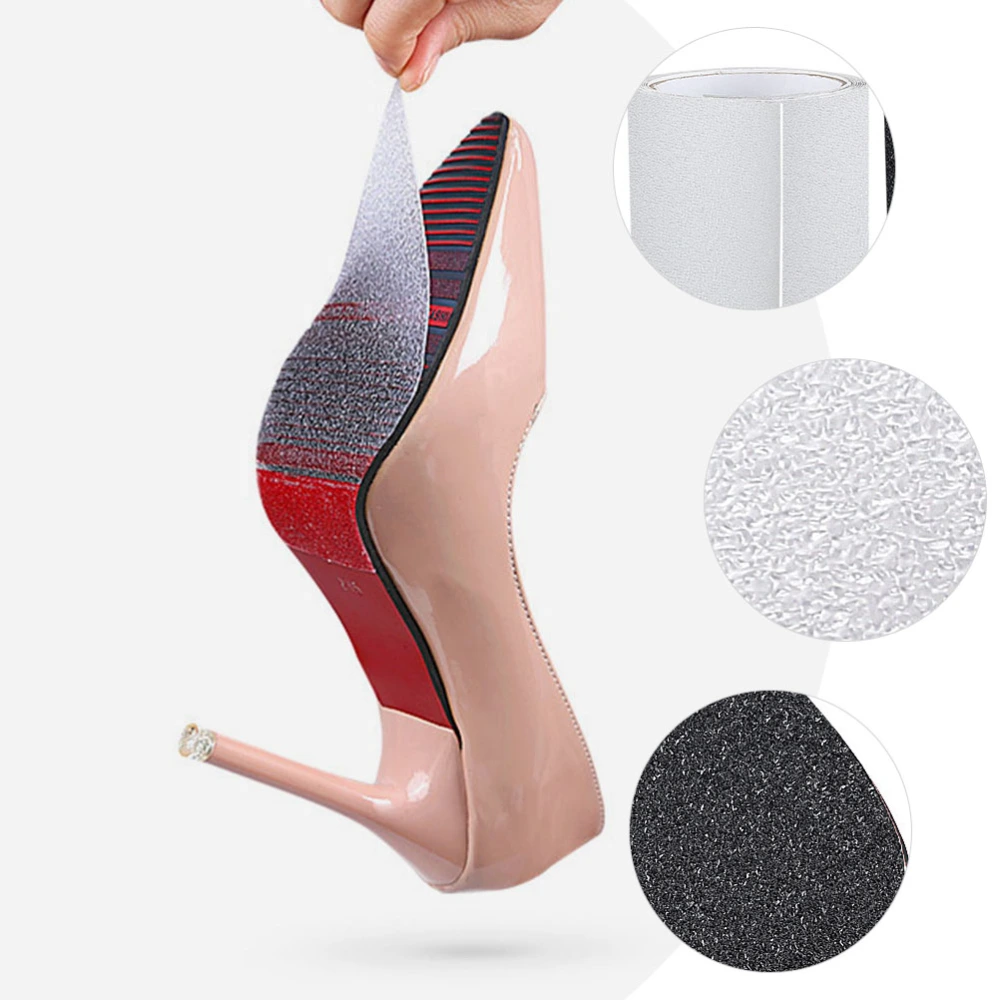 2Pcs High-heels Non-Skid Pads Shoes Sole Mute Stickers PVC Adhesive Shoes Pads