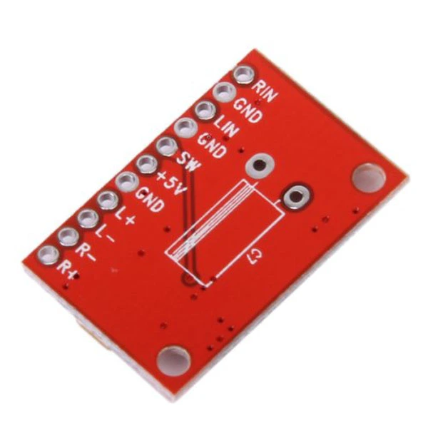 High Power 2-Channel 3W Super Mini Digital Audio Amplifier Board Circuit Board (Red)