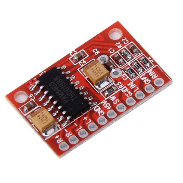 High Power 2-Channel 3W Super Mini Digital Audio Amplifier Board Circuit Board (Red)