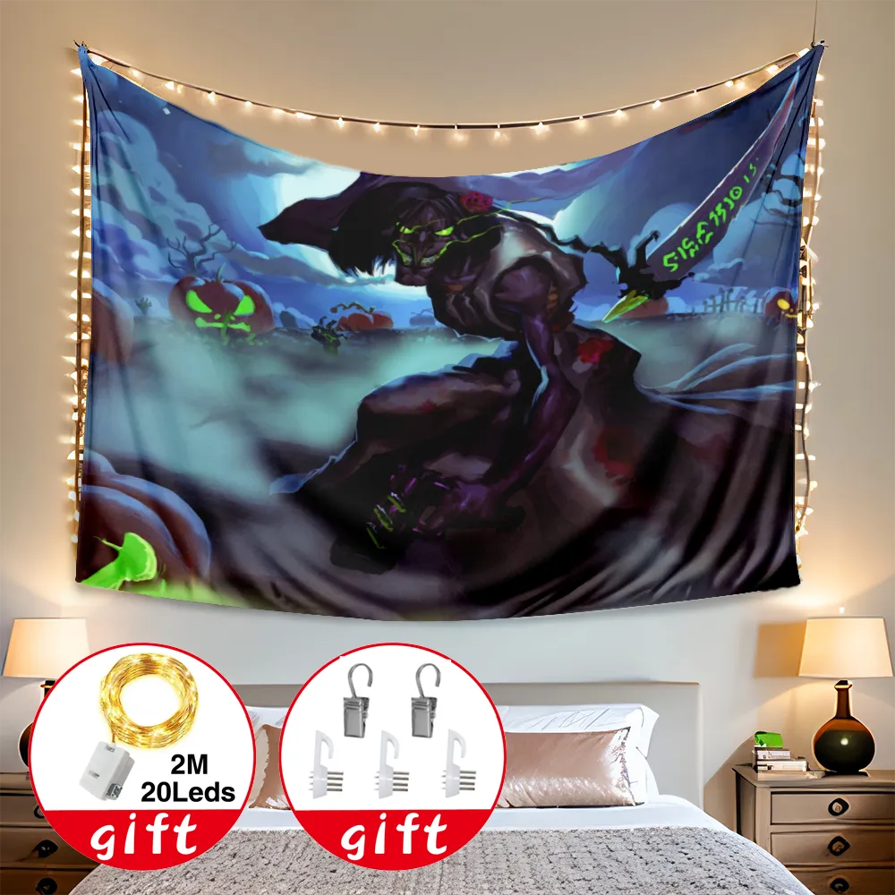 Halloween Decorative Tapestry, Broomstick Tapestry, for Bedroom College Dorm Decor,#173