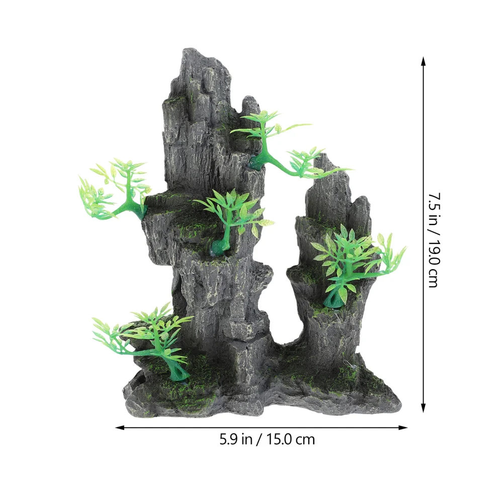 1Pc Aquarium Rockery Ornament Fish Tank Fish Shrimp Hideout Landscaping Decor