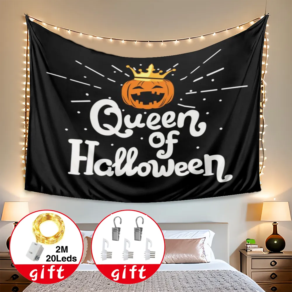 Halloween Decorative Tapestry, Horror Classic Tapestry, for Bedroom Aesthetic,#373