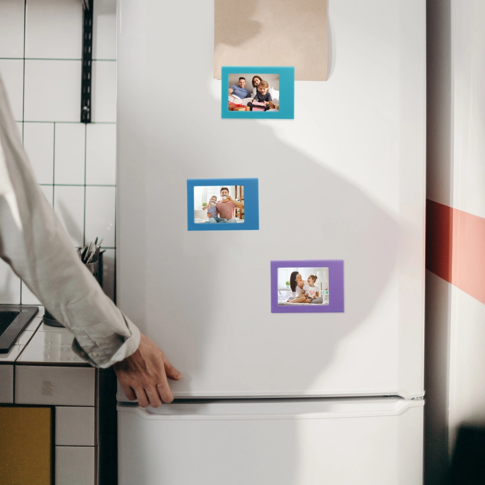 10pcs Magnetic Photo Frame Fridge Photo Frame Stickers Magnetic Picture Frame