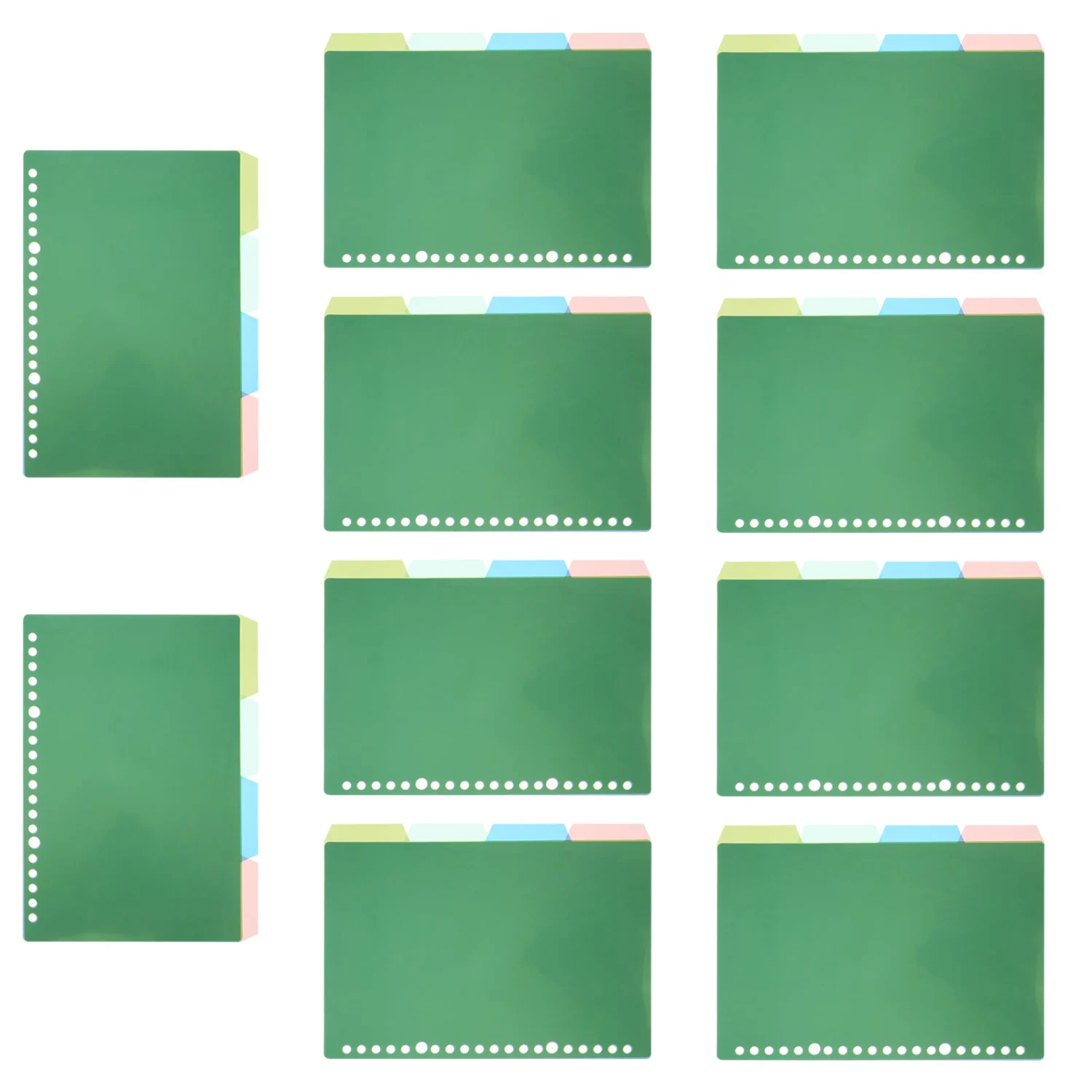 10 Pcs 4-color Index Page Classified Lables Practical filler Paper