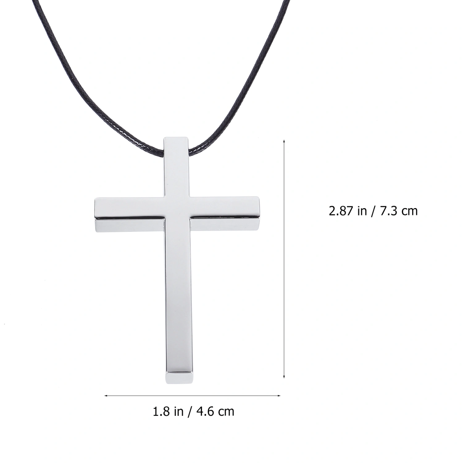 1Pc Alloy Cross Rear View Mirror Pendant Car Interior Hanging Decor Auto Pendant