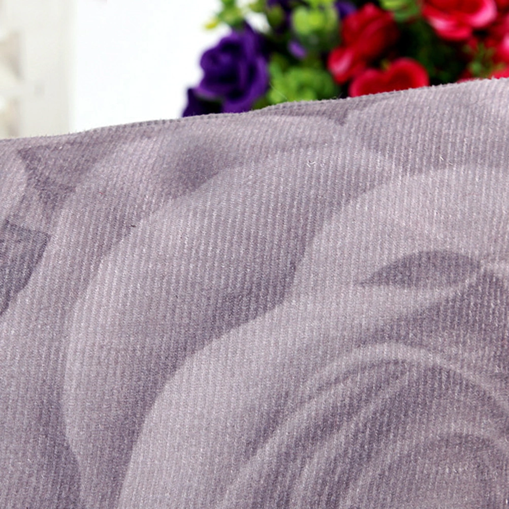 Peony Flowers Pattern Throw Pillow Case Cushion Cover Home Sofa Decoration (Grey)