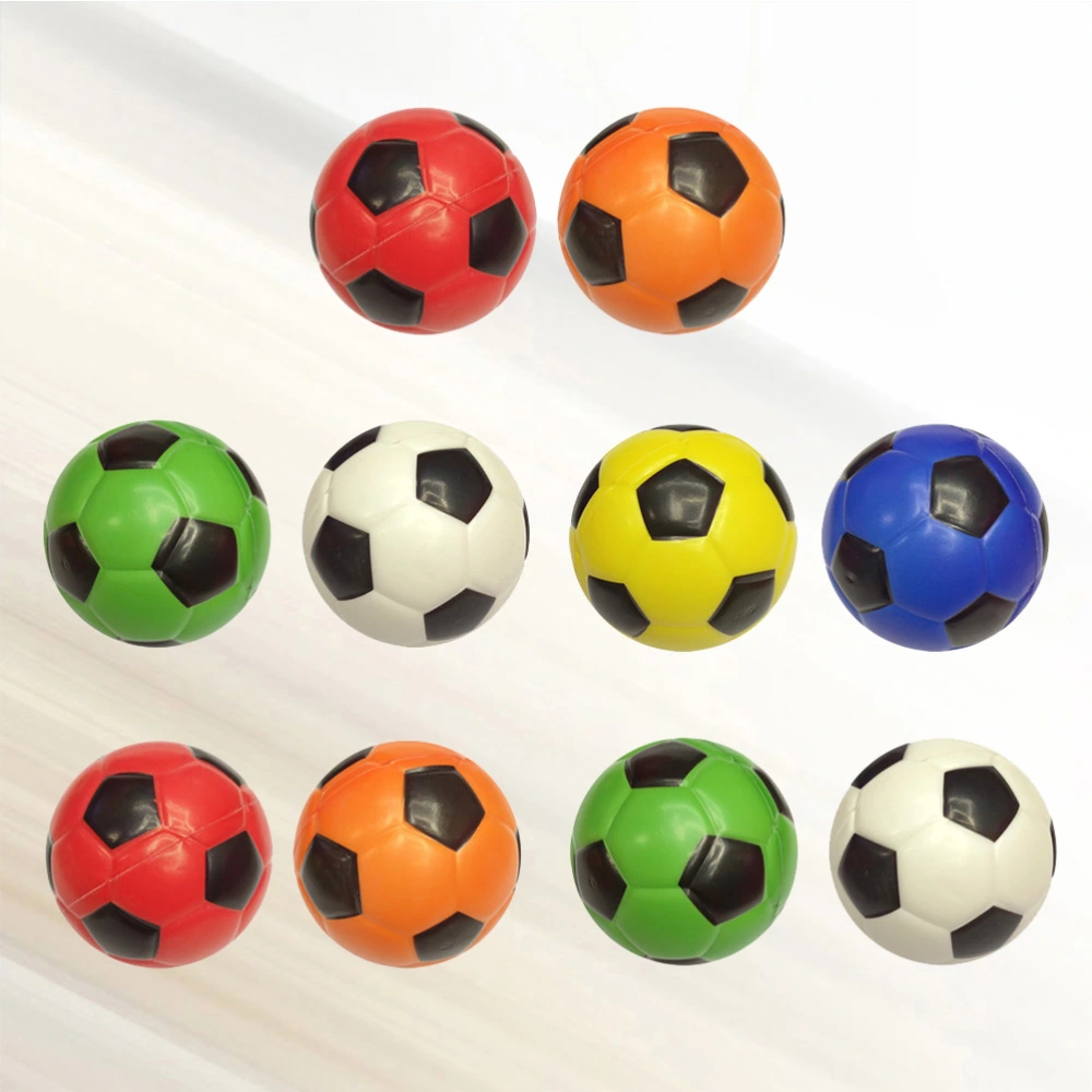 10pcs 6.3cm Colorful Imitation Football Squeeze Toy Football Decompression Toys Pressure Relief Roy Ball Random Color