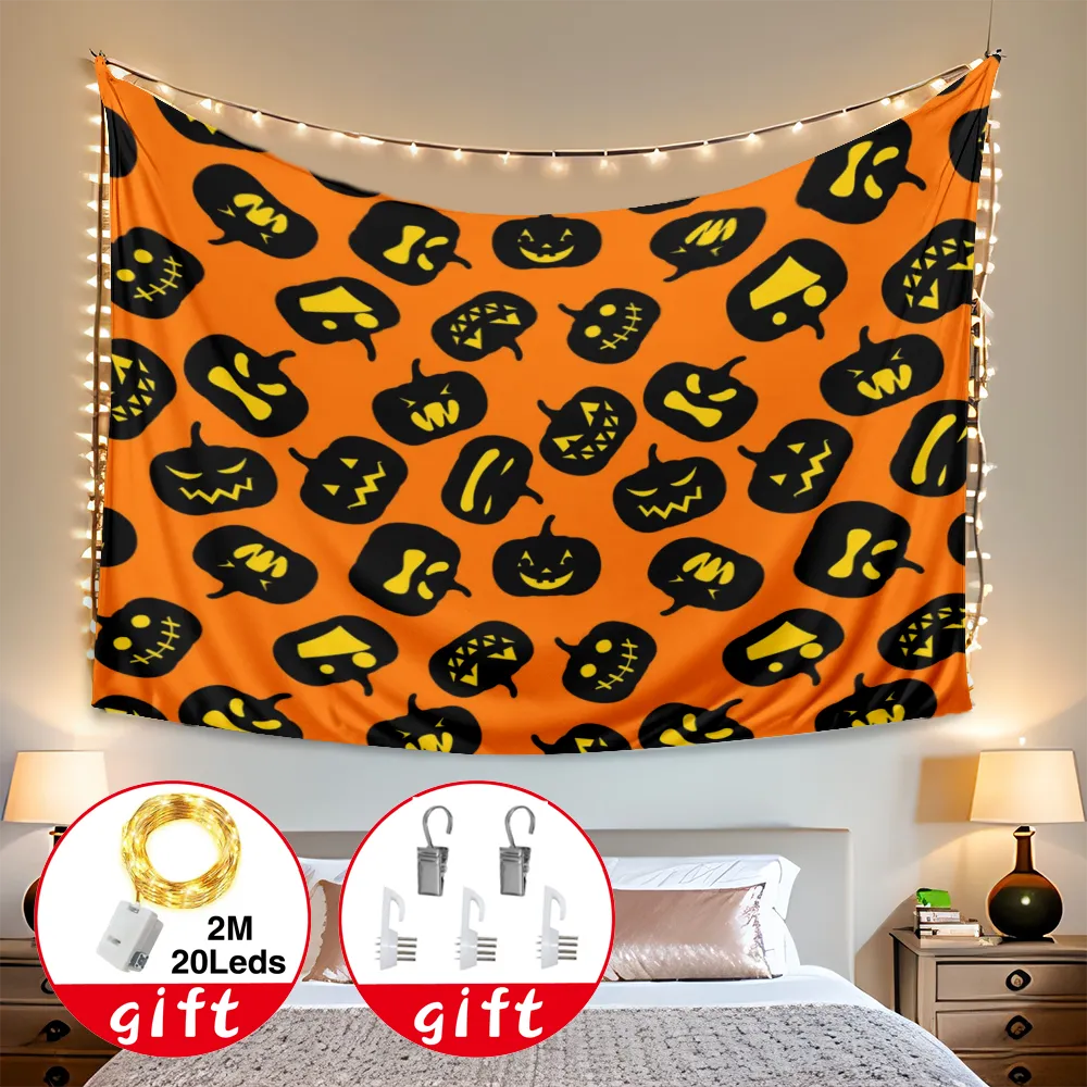 Halloween Tapestry, Happy Halloween background Tapestry, for Room Paty Decor,#177