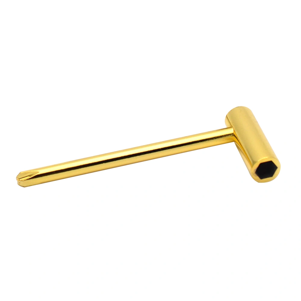 Hex Guitar Adjustment Wrench Metal Truss Rod Tools Compatible for Taylor Guitar (Golden)