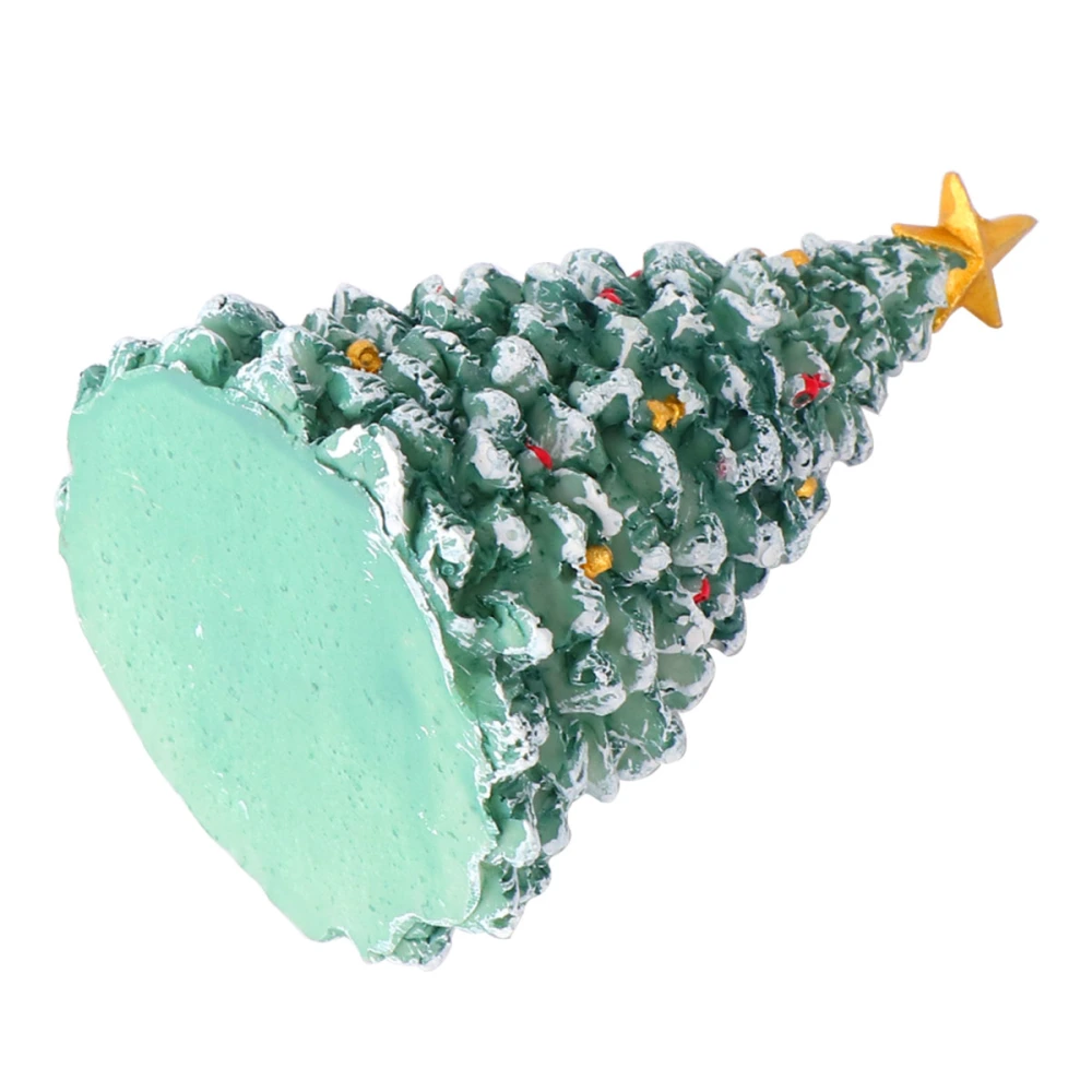 Xmas Decor Resin Tree Christmas Tree Decorations Small Tree Model with Star