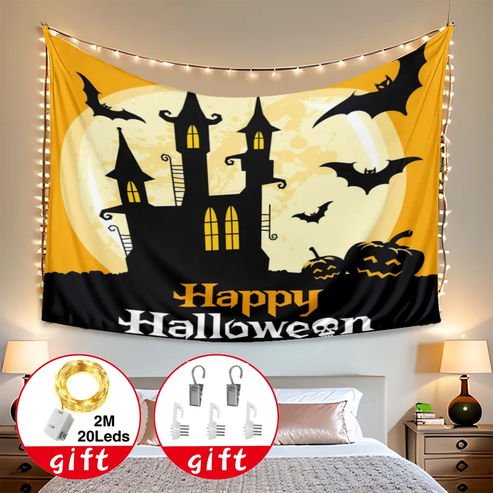 Halloween Tapestry, Halloween Decorations Cool Tapestry, for Bedroom Aesthetic Home Wall Dorm Decor,#188