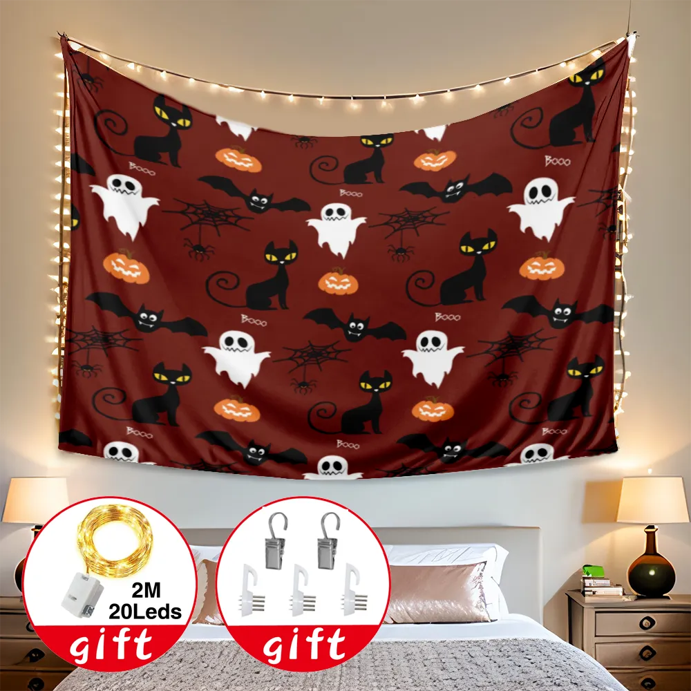 Halloween Decorative Tapestry, Dark Halloween Tapestry, for Bedroom Room Dorm Home Decor,#187