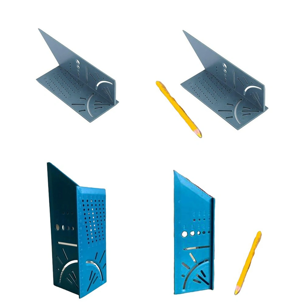 Ruler Kit, Portable Multifunctional Angle Square Angle Ruler with Pen