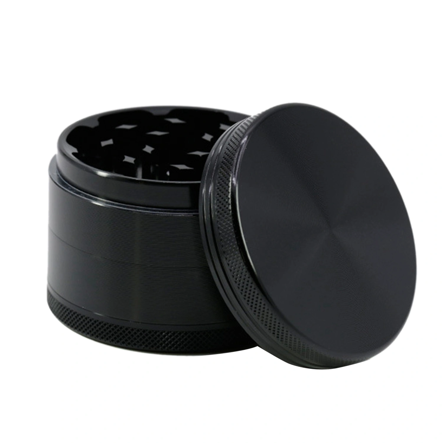 Aluminium Alloy Tobacco Crusher, 4 Layer Round Spice Herbal Grinder