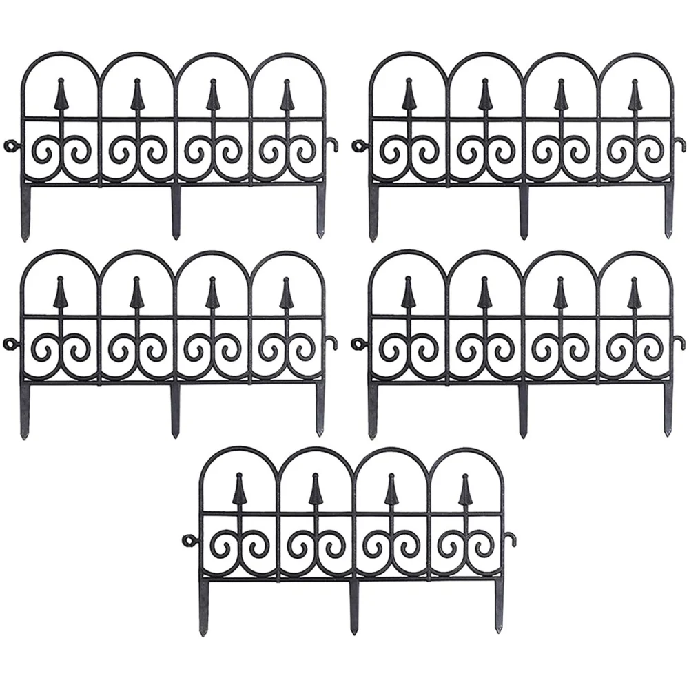 Insert Type Plastic Garden Fence, Removable Flower Bed Fencing Barrier