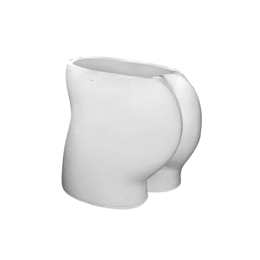 Buttocks Shape Resin Flowerpot, Solid Color Simple Style Ornaments