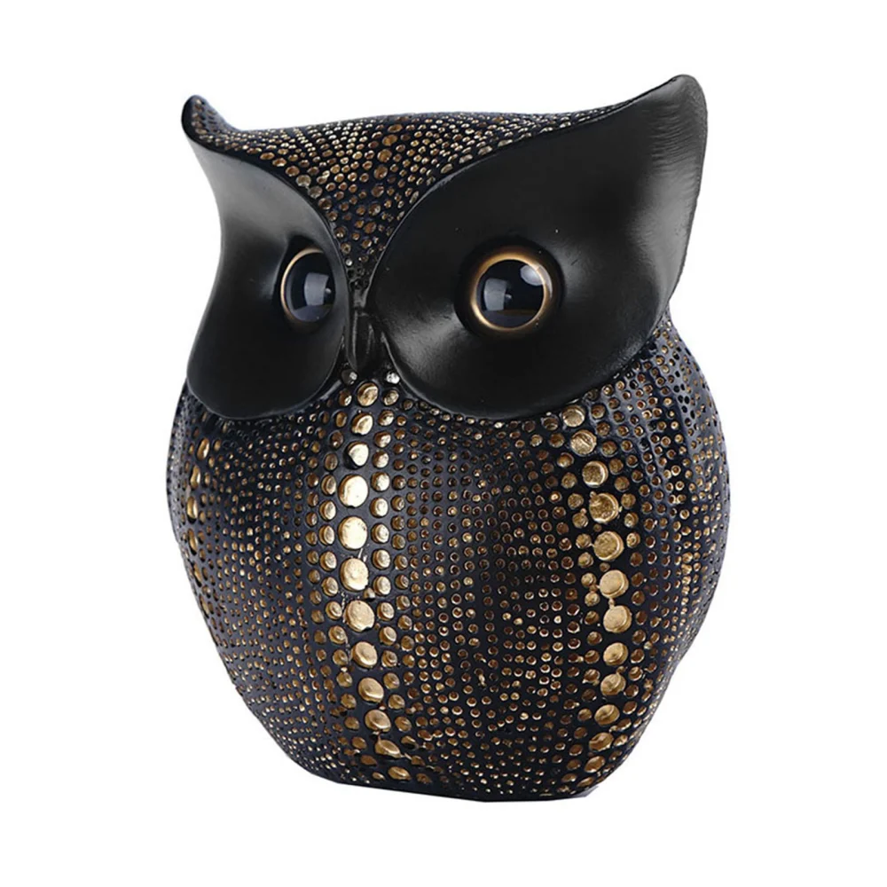 Desktop Decor, Cartoon Owl Shaped Resin Artware Decorative Sculpture