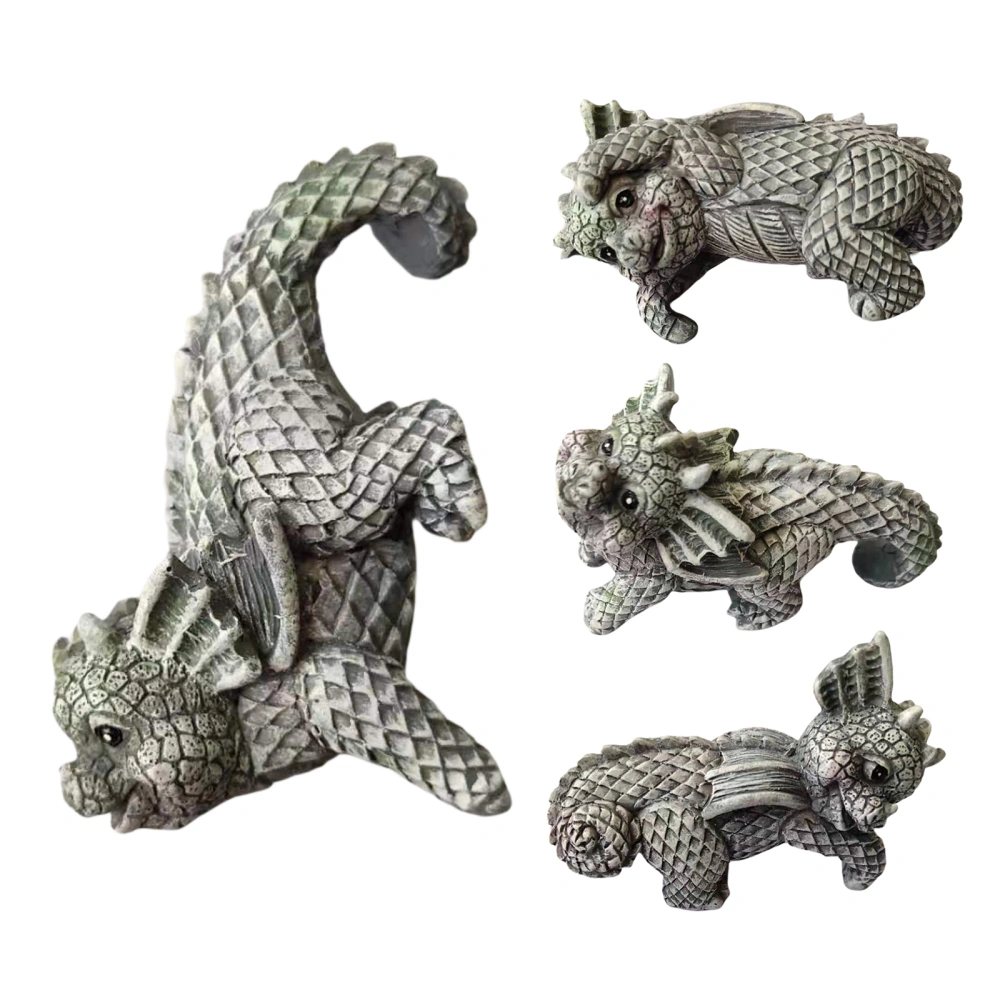 Flower Pot Hanging Decorations, Dragon Figurines for Indoor, Outdoor