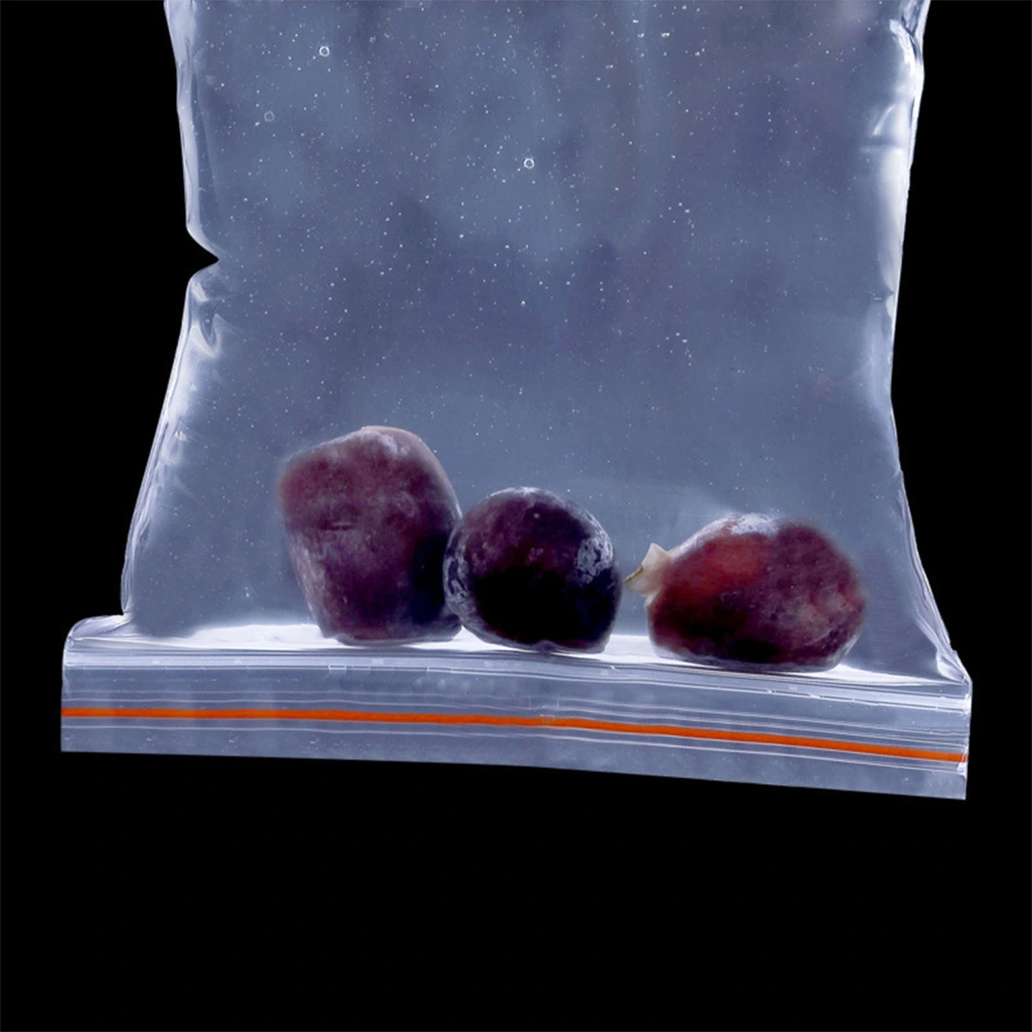 Clear Zip Poly Bags, 100 Pcs Reusable Sealed Poly Storage Plastic Bags