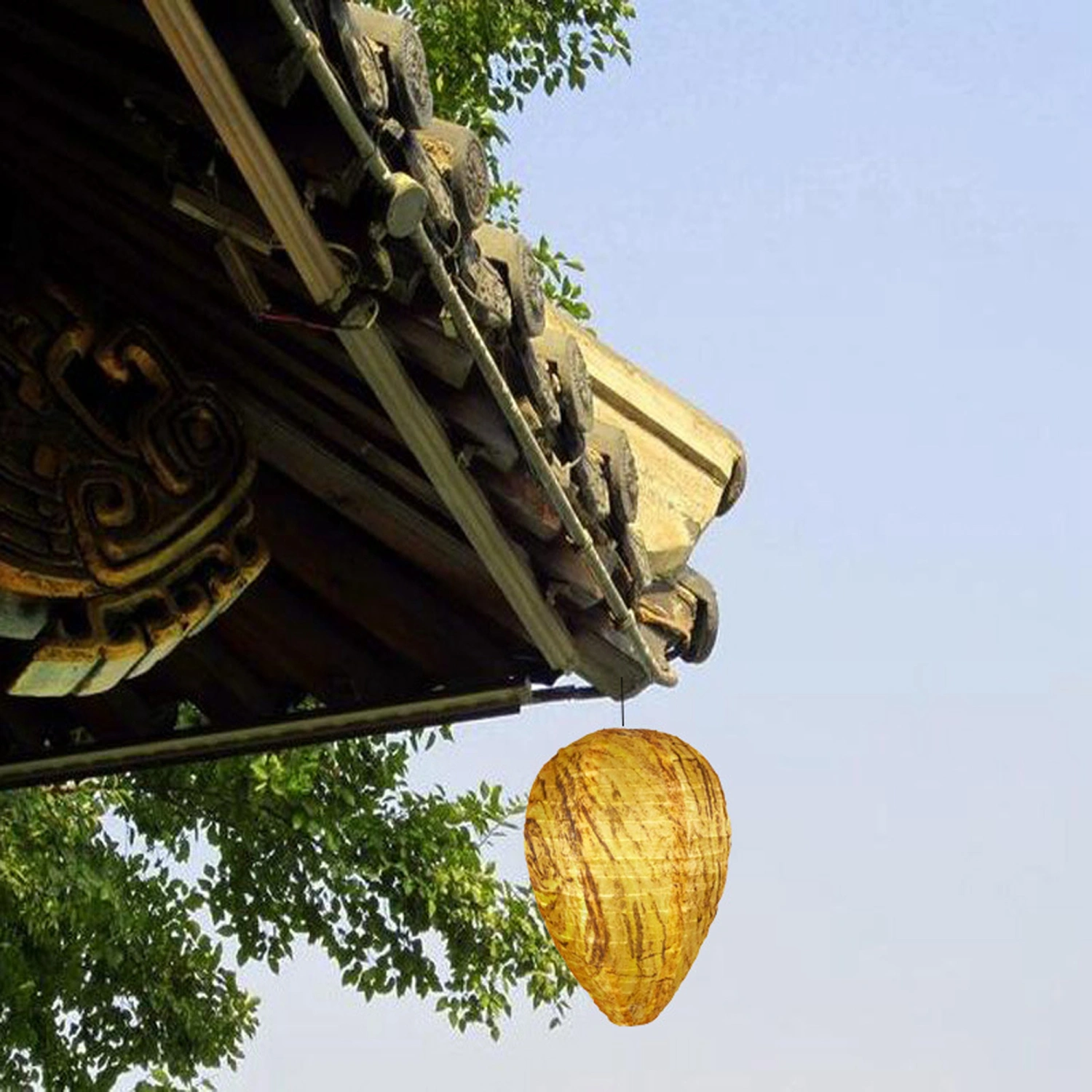 Wasp Lantern, Fake Nest Decoy, Hanging Repellent Insect Trap