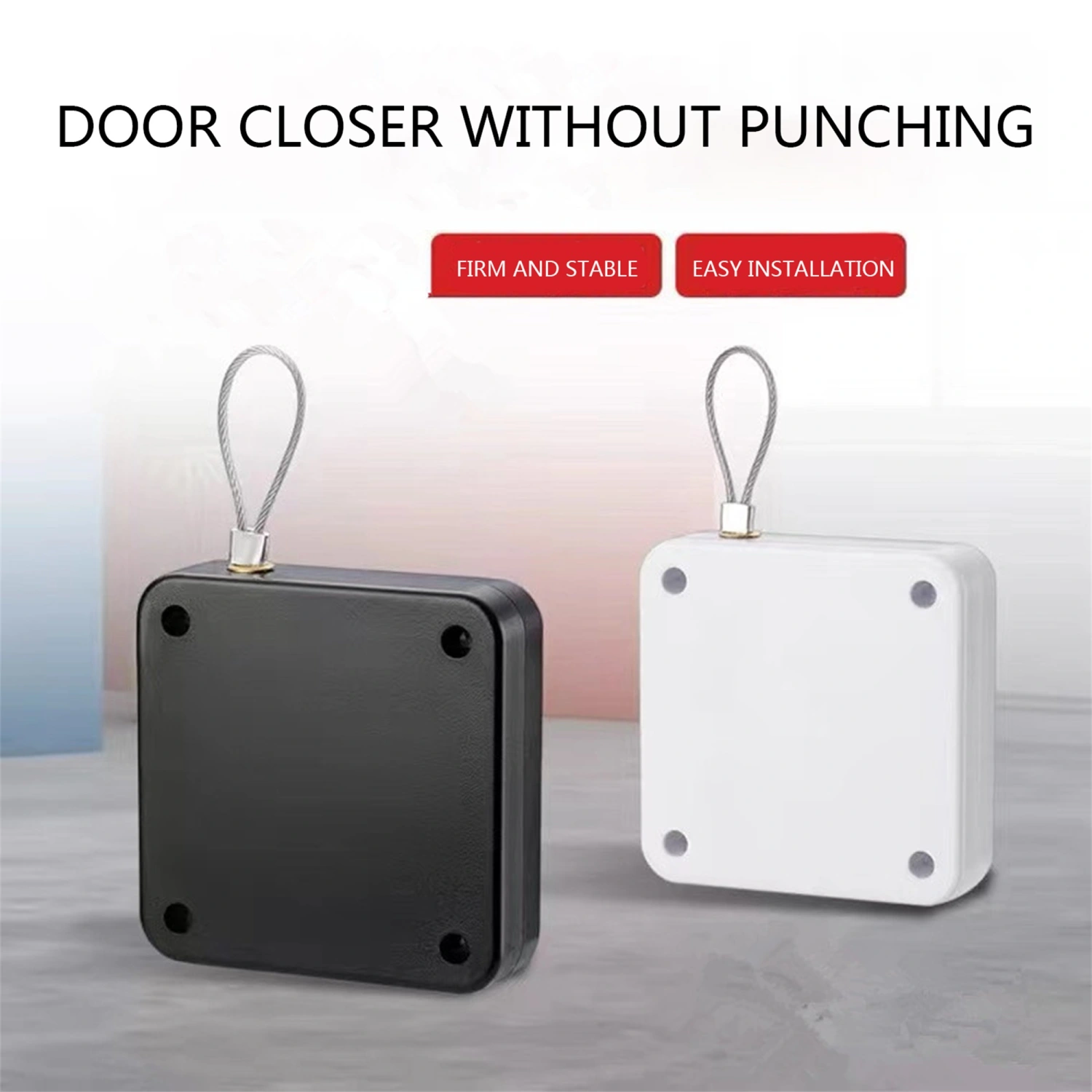 Automatic door closer, Punch Free Rubber Coated Steel Wire Rope