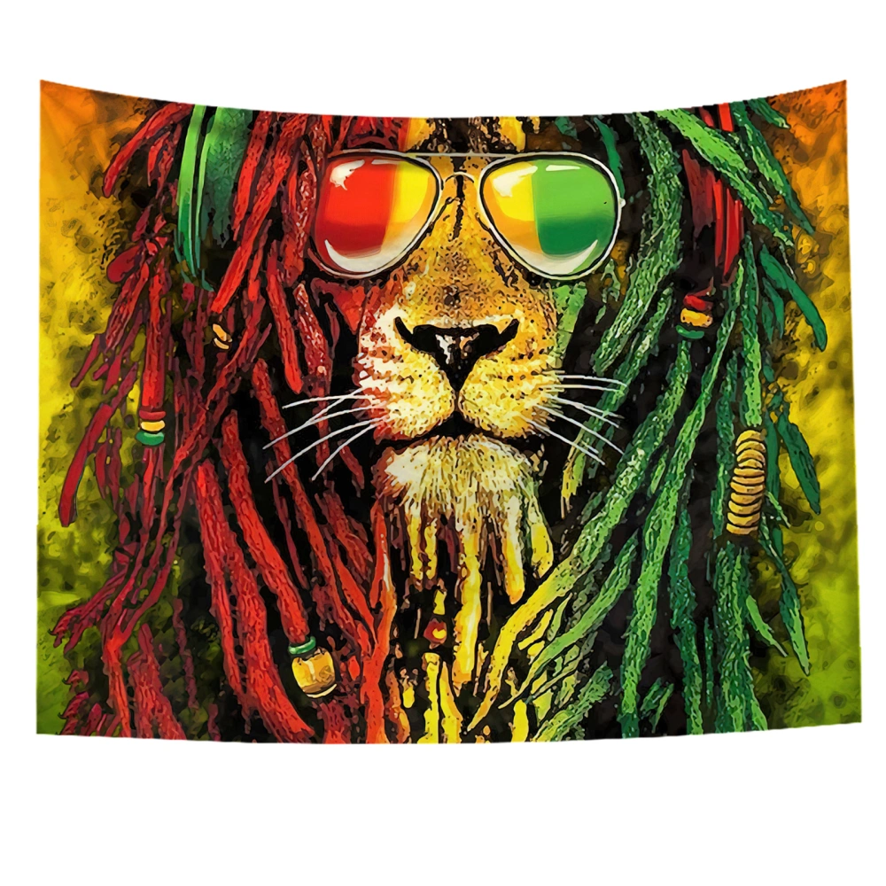 Wall Tapestry, Lion Print Decorative Background Cloth Hanging Carpet