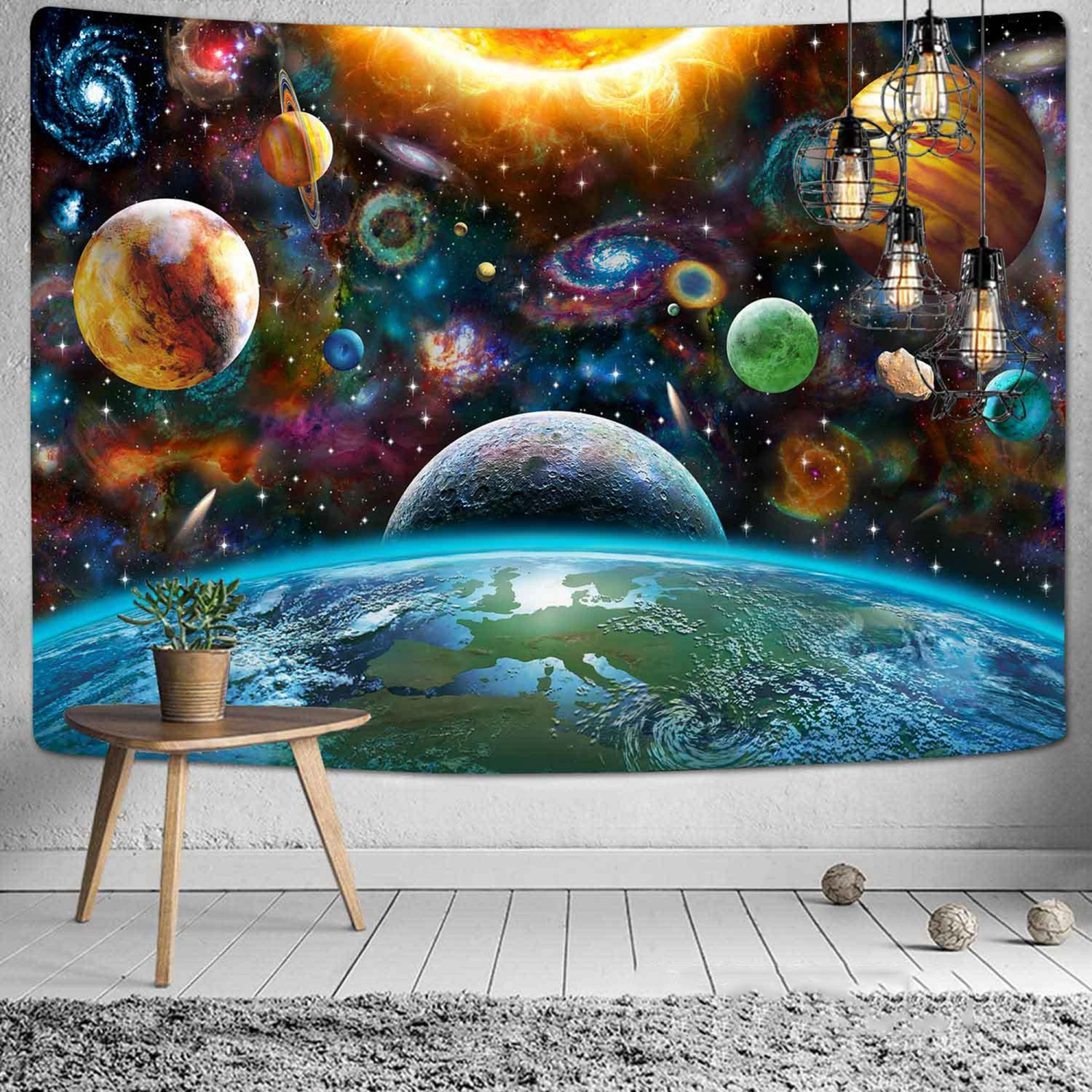Wall Tapestry, Lion Print Decorative Background Cloth Hanging Carpet