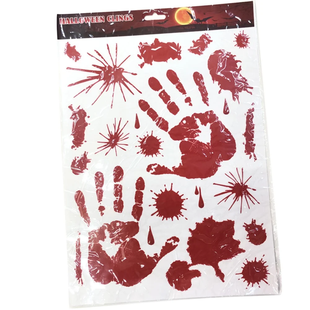 Halloween Bloodmark Sticker, Handprints / Footprints Decoration