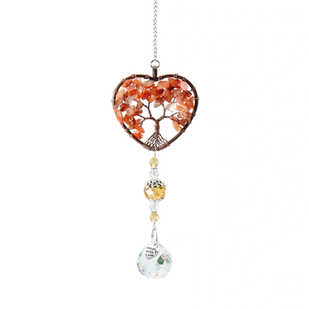 Family Crystal Decorations, Heart/Leaf/Tree Shaped Hanging Pendent