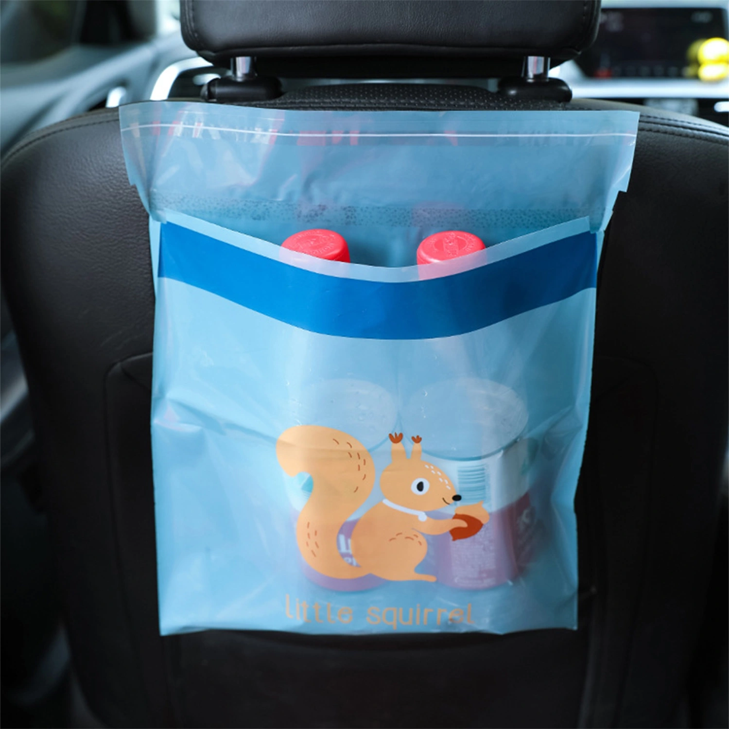 Garbage Bags, Portable Cartoon Animal Print Self-Adhesive Rubbish Bag