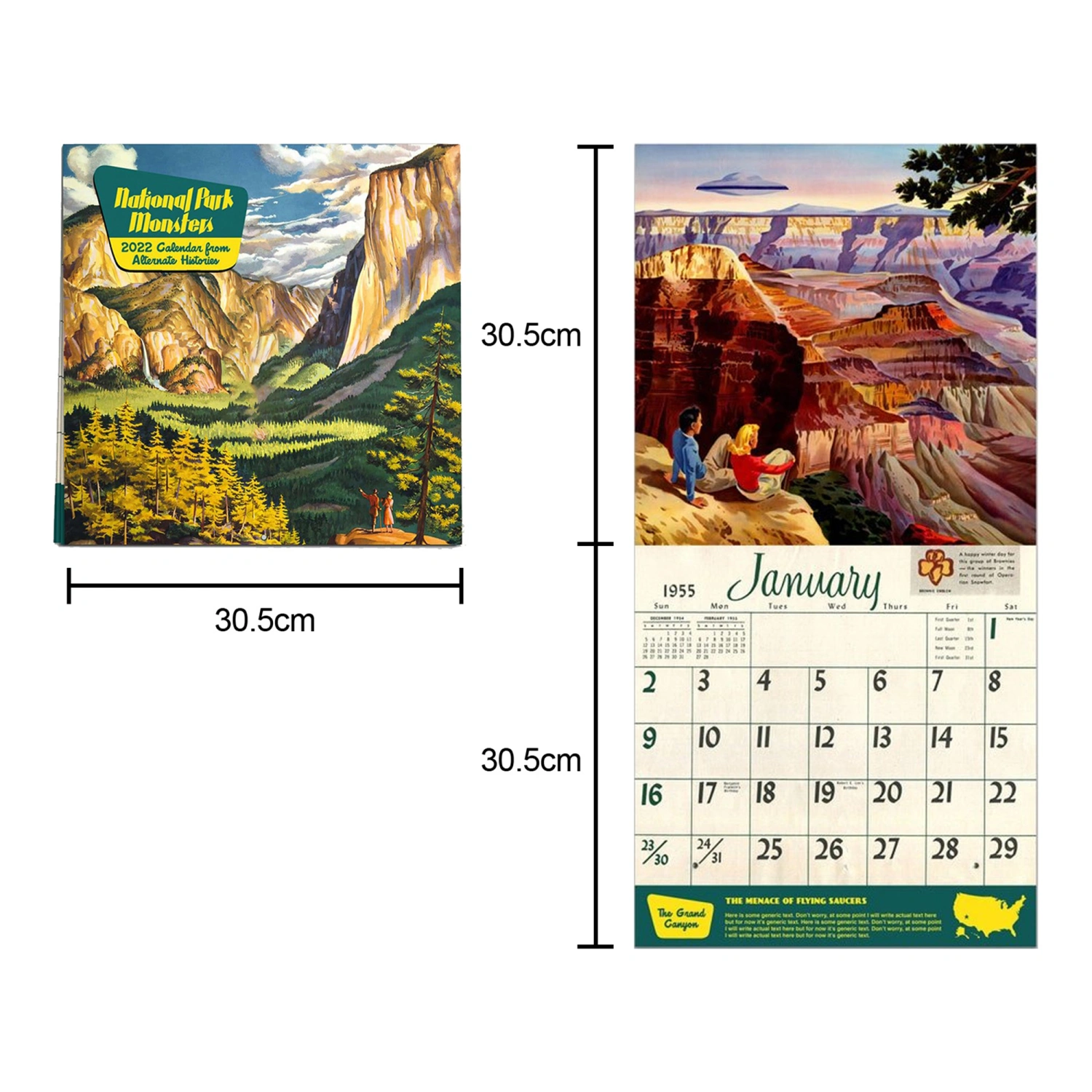 2022 Wall Calendar Landscape & Nature Photography Monthly Planner