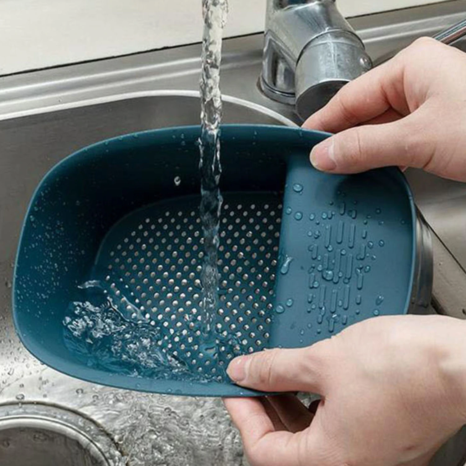 Kitchen Food Storage Container, Multi-Functional Drain Shelf Box