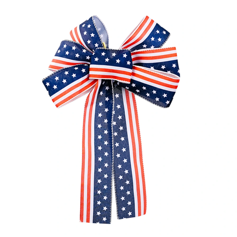 Independence Day Wreath, Star/Car Big Bow-Knot Independence Day Decor 